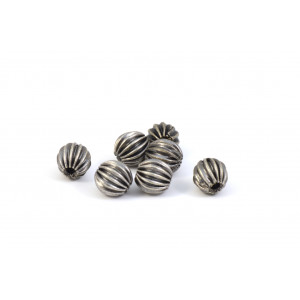 METAL BEAD ROUND 5MM ANTIQUE SILVER